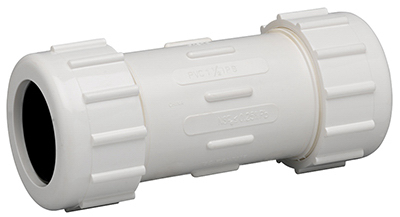 Schedule 40 3 in. Compression X 3 in. D Compression PVC Repair Coupling