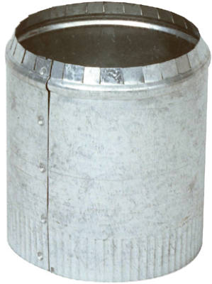 GV0845 7 in. Galvanized Crimped Round Top Collar