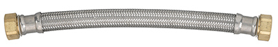7213-15-34-1 0.75 in. Female Iron Pipe x 15 in. Stainless Steel Water Heater Connector