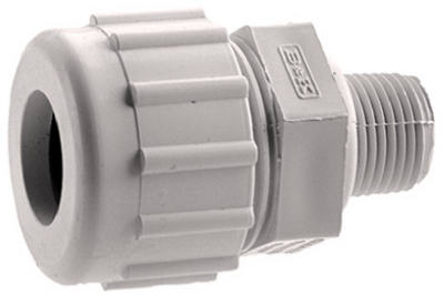Schedule 40 3/4 in. Compression X 3/4 in. D MPT PVC 4 in. Male Adapter 1 pk