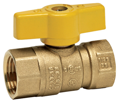 VGV2LHB3CB 0.5 in. Forged Brass Gas Ball Valve