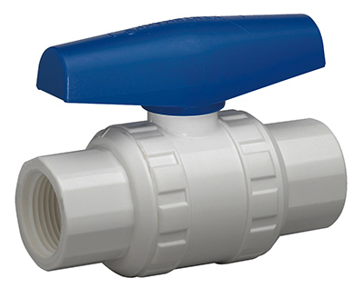2 in. PVC FIP Ball Valve Full Port Quarter-Turn Lever For Non-Potable Water