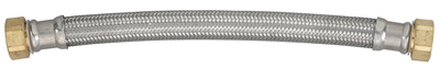 7213-12-34-1 0.75 Female Iron Pipe x 12 in. Stainless Steel Water Heater Connector