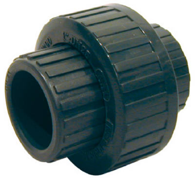 512-14-12-12B 0.5 in. PVC Solvent Weld Slip Union - Gray