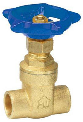 170-4-1-1 1 in. Solder Gate Valve - Brass