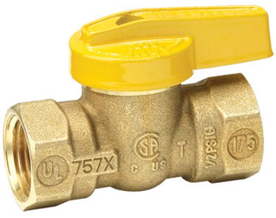 VGV1LHB4BB 0.75 In. Brass Gas Ball Valve