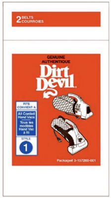 Picture of Dirt Devil 3-157260 2 Pack Hand Vacuum Belt
