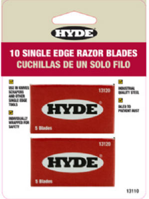 Picture of Hyde Tools 13110 Paint Scraper Single Edge Blades- 10 Pack