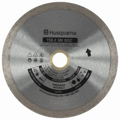 542761261 7 in. TSD-C  Continuous Rim Tile Blade For Ceramic Tile -  Husqvarna