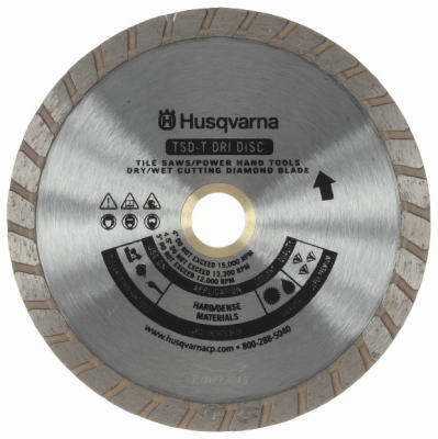 Husqvarna Construction TSD-T 7 Inch Bronze Turbo Diamond Dri Disc for Brick and Stone - 542761420