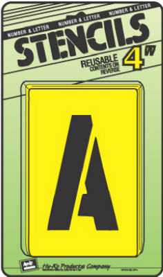 ST-4 4 in. Letter & Number Stencil Set