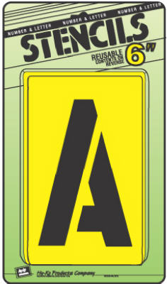 Hy-Ko Products ST-6 6 in. Letter & Number Stencil Set