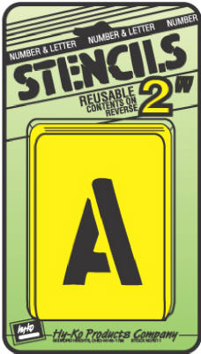 Hy-Ko Products ST-2 2 in. Number & Letter Stencil Set