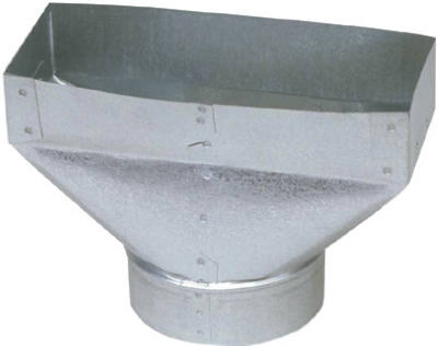 GV0698-C 2.25 x 10 To 6 in. Galvanized Standard Register Boot