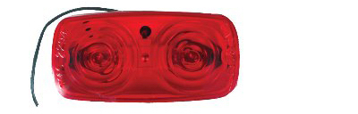 UL138001 Red Double Bulls Eye Lens Trailer Marker Clearance Light