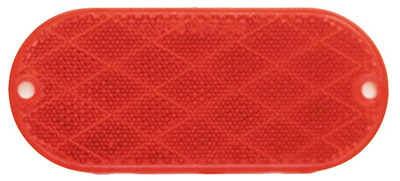 UL480001 Oval Trailer Reflector - Red
