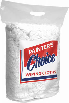 6414-BL05-10D-PC Block White Knit Rag - 4 lbs.