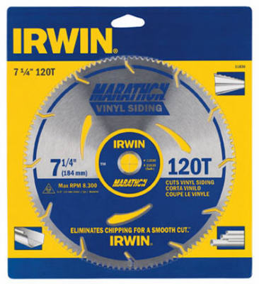 Picture of Irwin 11830 7.25 in. 120T Circular Blade