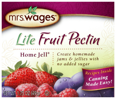 Picture of Mrs. Wages W595-H3425 1.75 oz. Lite Home Jell Fruit Pectin Counting Seasoning