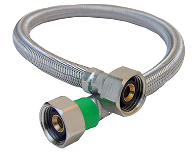 10-0421 0.5 x 0.5 x 20 in. Iron pipe Size Stainless Steel Connector