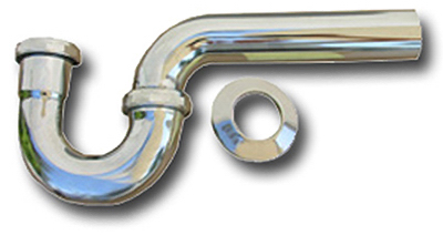 03-3501 1.5 in. Chrome Plated Brass Kitchen Drain P-Trap
