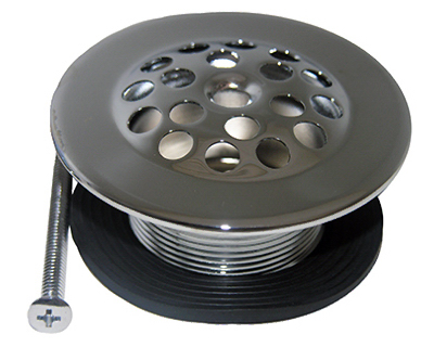 03-5003 1.25 in. Chrome Plated Bath Shoe Strainer