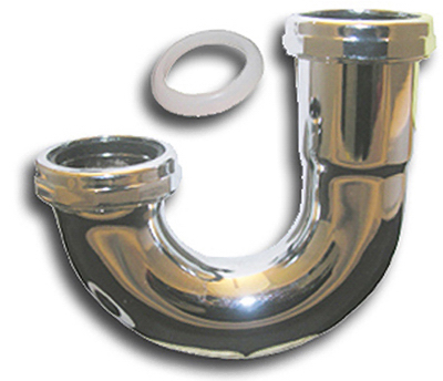 03-3513 1.5 in. Chrome Plated Kitchen Drain J-Bend