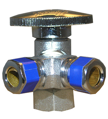06-9321 0.5 x 0.38 x 0.38 in. 3 Way Valve