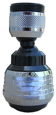 09-1230 360 Degree Black Swivel Spray Kitchen Aerator