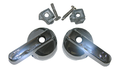 01-4001 Chrome Faucet Lever Handles, Pair