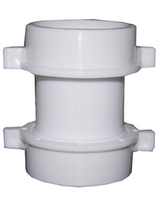 03-4271 White PVC Lavatory & Kitchen Drain Coupling