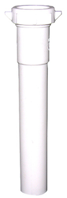 03-4343 1.25 x 8 in. White Lavatory Drain Extension