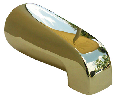 Picture of Larsen Supply 08-1103 Polished Brass Universal Bath Tub Spout
