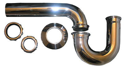 03-3503 1.5 x 1.25 in. Chrome P Trap