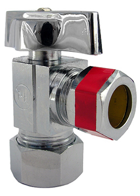 06-9213 0.62 Compression x 0.5 in. Angle Valve