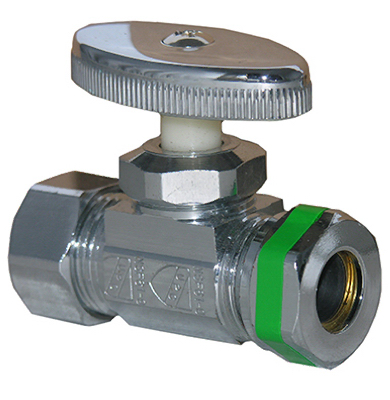 06-7289 0.62 Compression x 0.5 in. Straight Valve