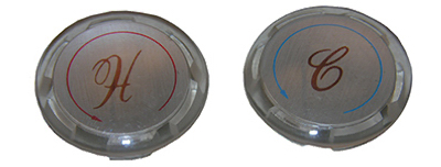0-6051 Delta 1.31 Hot & Cold Button