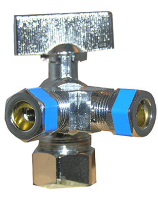 06-9355 0.62 x 0.38 x 0.38 in. 3 Way Valve