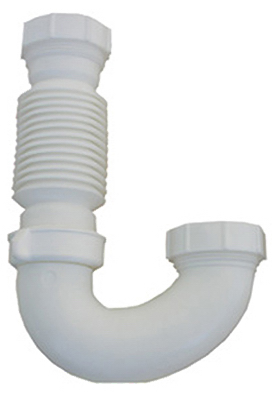 03-4225 1.5 in. White Flexible J Bend