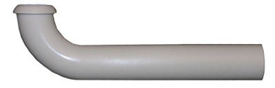 03-4217 PVC P-Trap Drain Ell, White - 1.25 x 7 in.