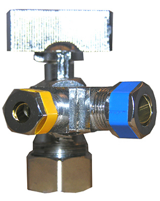 06-9319 3 Way Valve - 0.5 x 0.38 x 0.25 in.