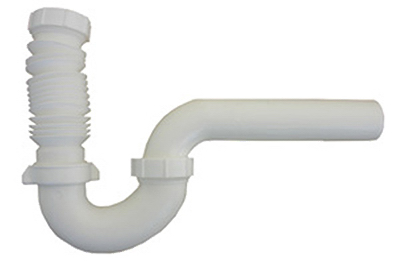 03-4235 White Flexible PVC P-Trap - 1.5 in.