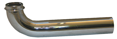 03-3459 Lavatory Drain Wall Bend, Chrome - 1.25 in.