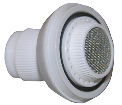 09-1211 Dual Thread White Swivel Spray Kitchen Aerator
