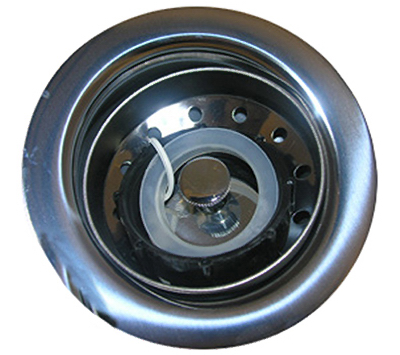 Picture of Larsen Supply 03-1061 Plastic Kitchen Sink Strainer- Chrome