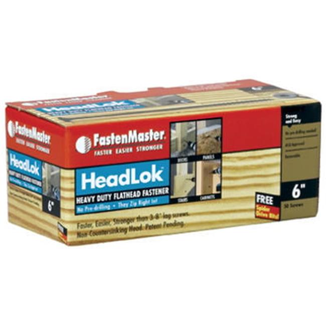 FastenMaster FMHLGM006-50 6 in. Headlok Screw- 50 Pack