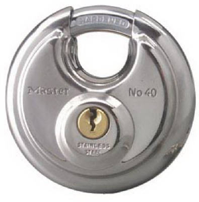 40KAD-0501 2.75 in. Disc Shaped Stainless Steel Body Shielded Lock