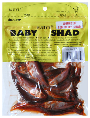 33195 4 oz. Wounded RB Shad Fishing Lure
