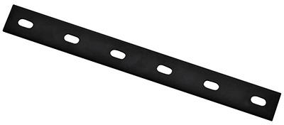 14 in. H X 1/8 in. W X 1.5 in. L Black Carbon Steel Mending Plate