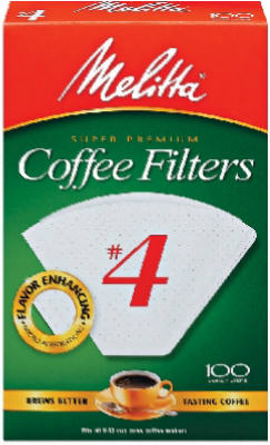 Picture of Melitta 624102 No. 4 Coffee Filter- Pack 100